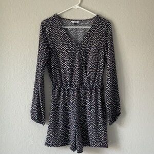 Floral Long Sleeve Romper